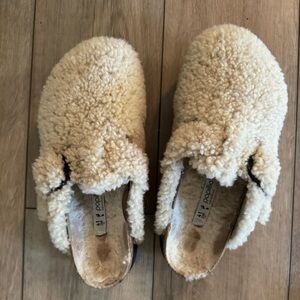 Teddy bear Birkenstock clogs